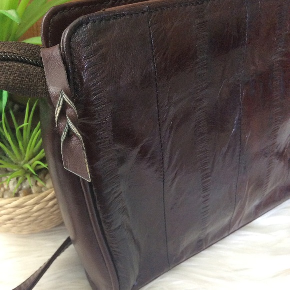 Vintage EEL Skin Shoulder Bag Purse - Picture 4 of 8